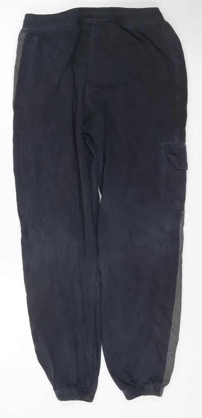 Under Armour Boys Black XL Loose Fit Jogger Track Pants Reflective