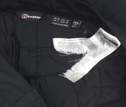 Berghaus Mens Black 30 W34 Regular Stretch Outdoor Trousers