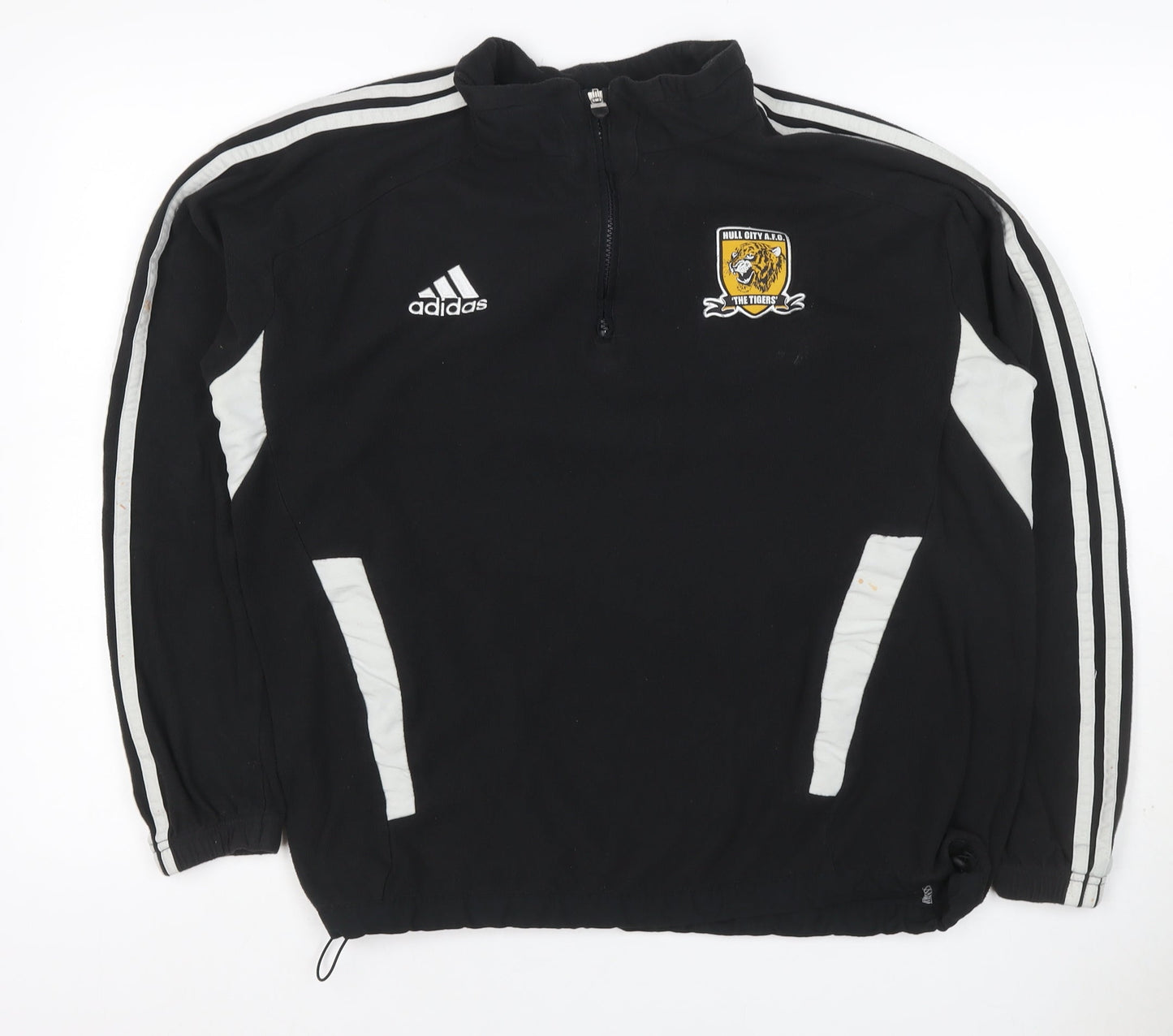 Adidas Men’s Black L Hull City AFC 1/4 Zip Football Sweatshirt