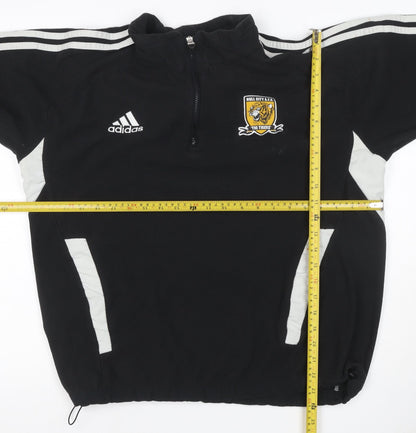 Adidas Men’s Black L Hull City AFC 1/4 Zip Football Sweatshirt