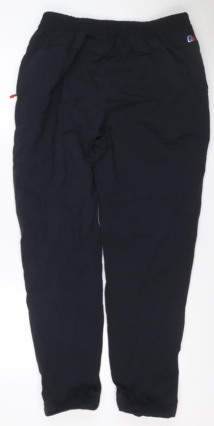 Berghaus Men’s Black XL Waterproof Rain Trousers Elastic Waist Logo