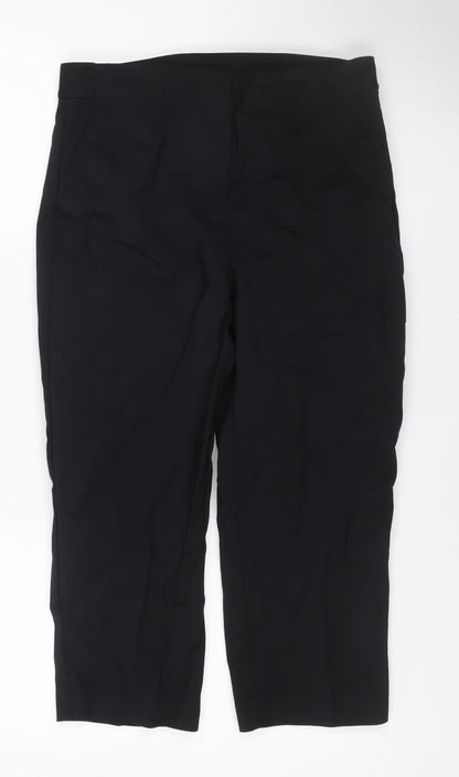 Marks & Spencer Women’s Black Size 14 Straight Leg Smart Trousers