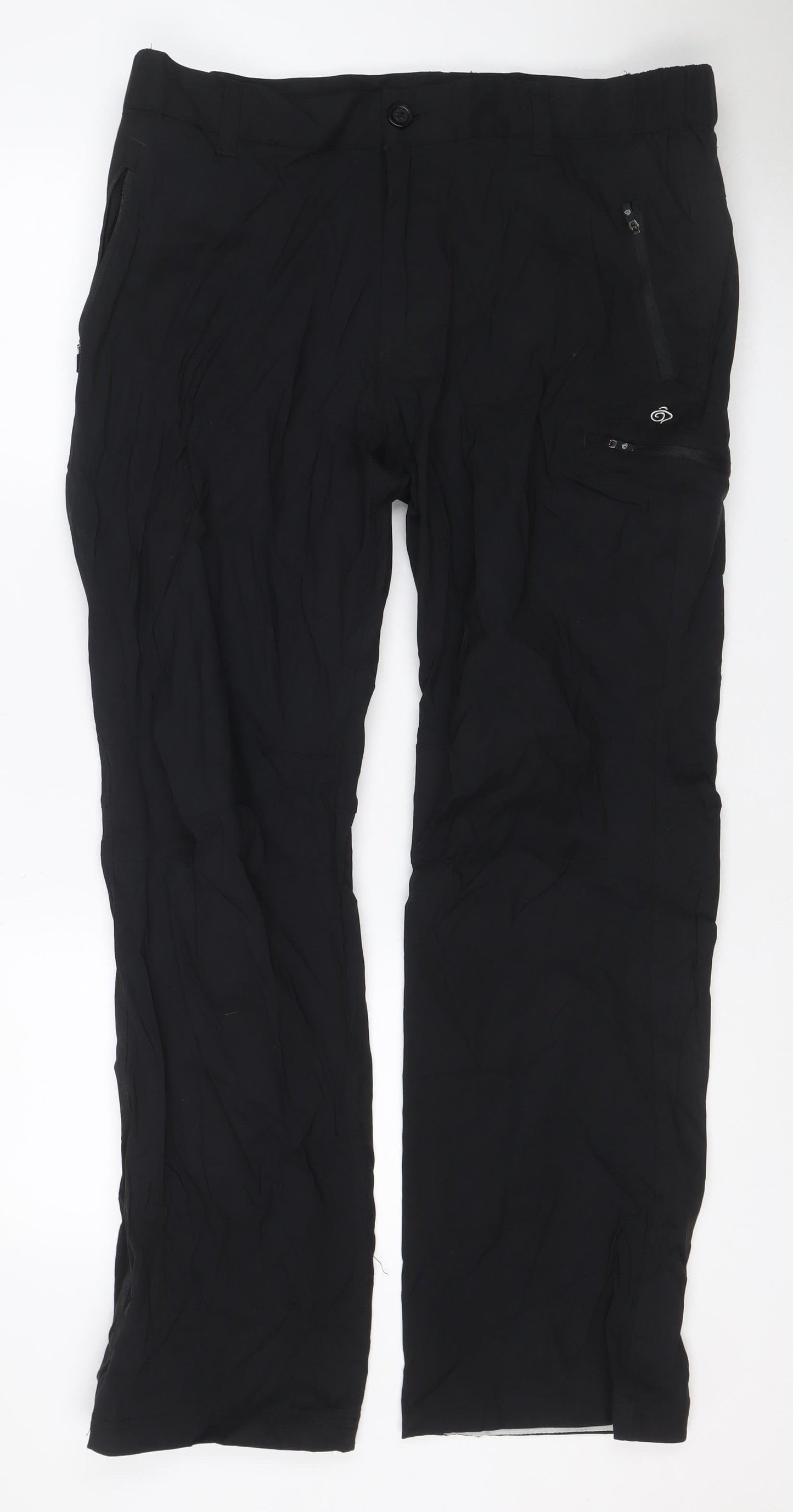 Craghoppers Men’s Black 40in Regular Stretch Outdoor Trousers