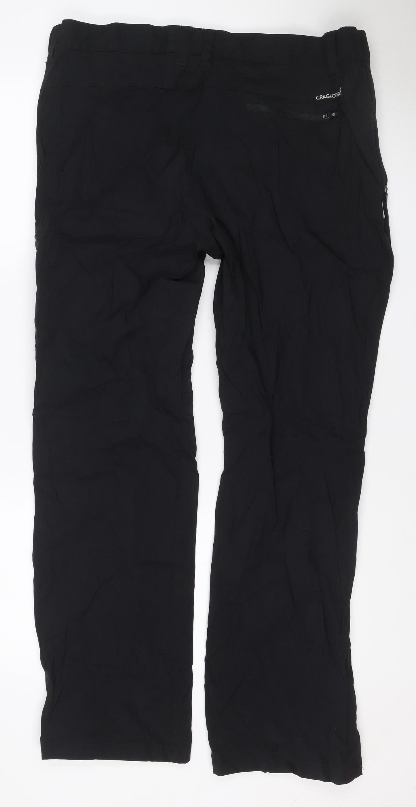 Craghoppers Men’s Black 40in Regular Stretch Outdoor Trousers