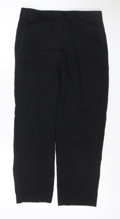 Marks and Spencer Women Black UK 10 Long The Mia Slim Trousers