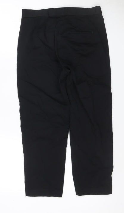 Marks and Spencer Women Black UK 10 Long The Mia Slim Trousers