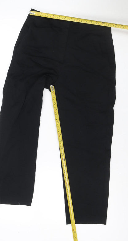 Marks and Spencer Women Black UK 10 Long The Mia Slim Trousers