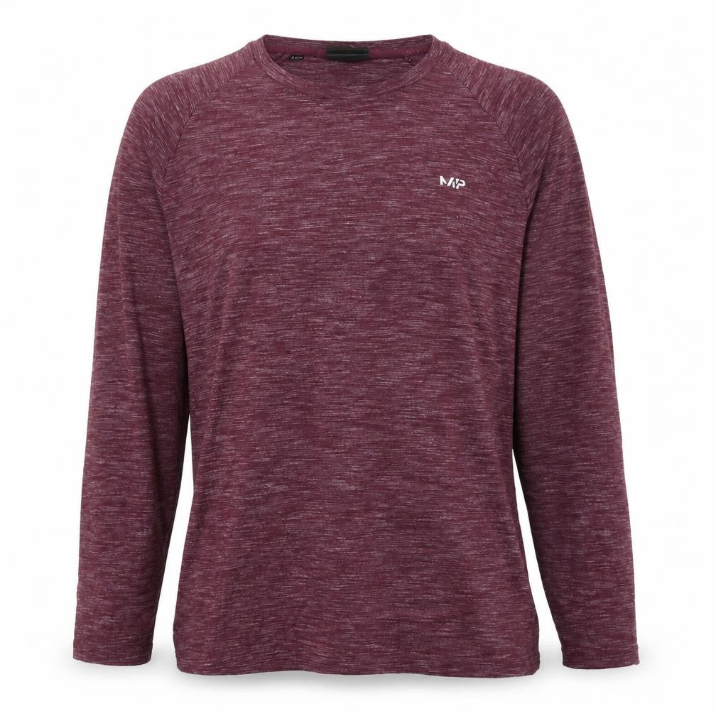 Myprotein Women Purple L Long Sleeve Raglan Gym Training T-Shirt