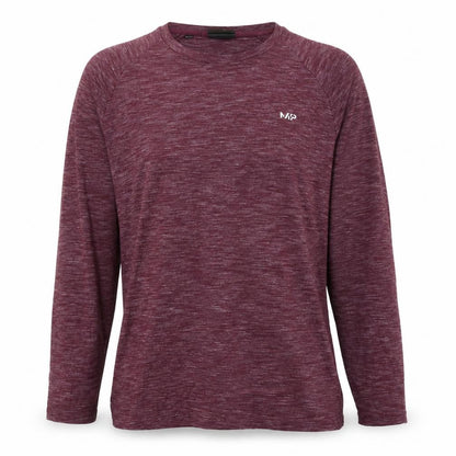Myprotein Women Purple L Long Sleeve Raglan Gym Training T-Shirt