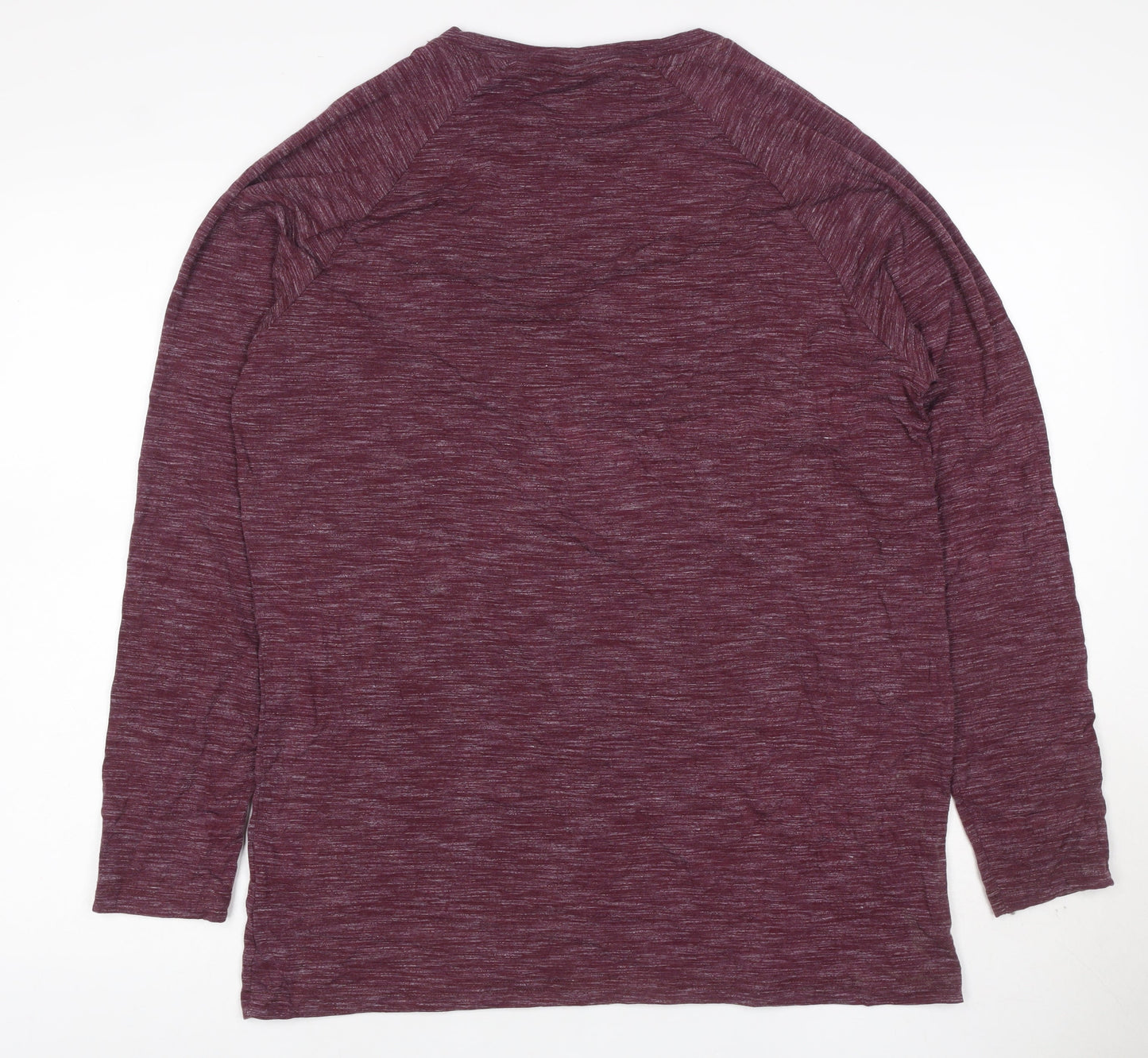 Myprotein Women Purple L Long Sleeve Raglan Gym Training T-Shirt