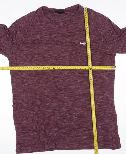 Myprotein Women Purple L Long Sleeve Raglan Gym Training T-Shirt