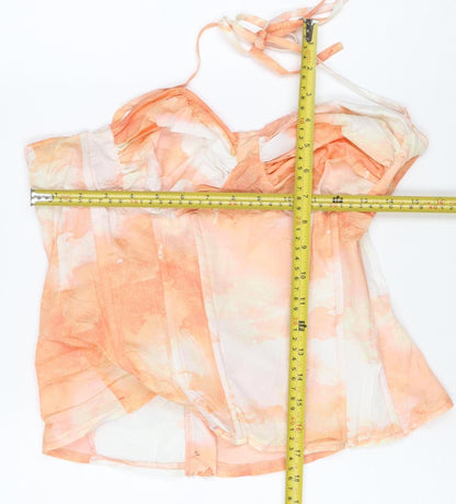PrettyLittleThing Women Multicoloured UK 10 Cropped Off Shoulder Blouse