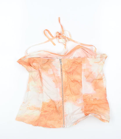 PrettyLittleThing Women Multicoloured UK 10 Cropped Off Shoulder Blouse