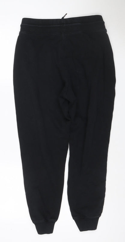 Lonsdale London Women Black UK 12 Jogger Track Pants Side Stripe