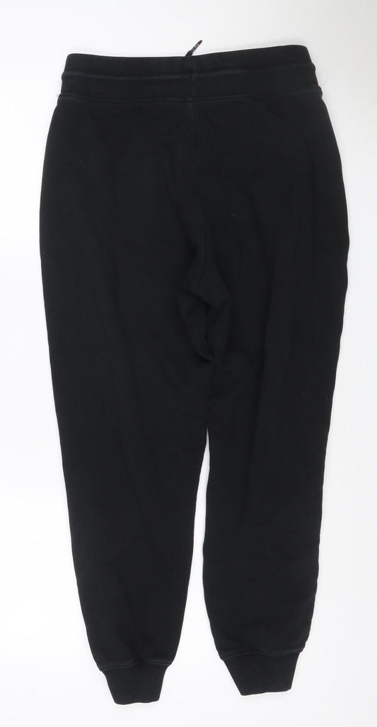 Lonsdale London Women Black UK 12 Jogger Track Pants Side Stripe