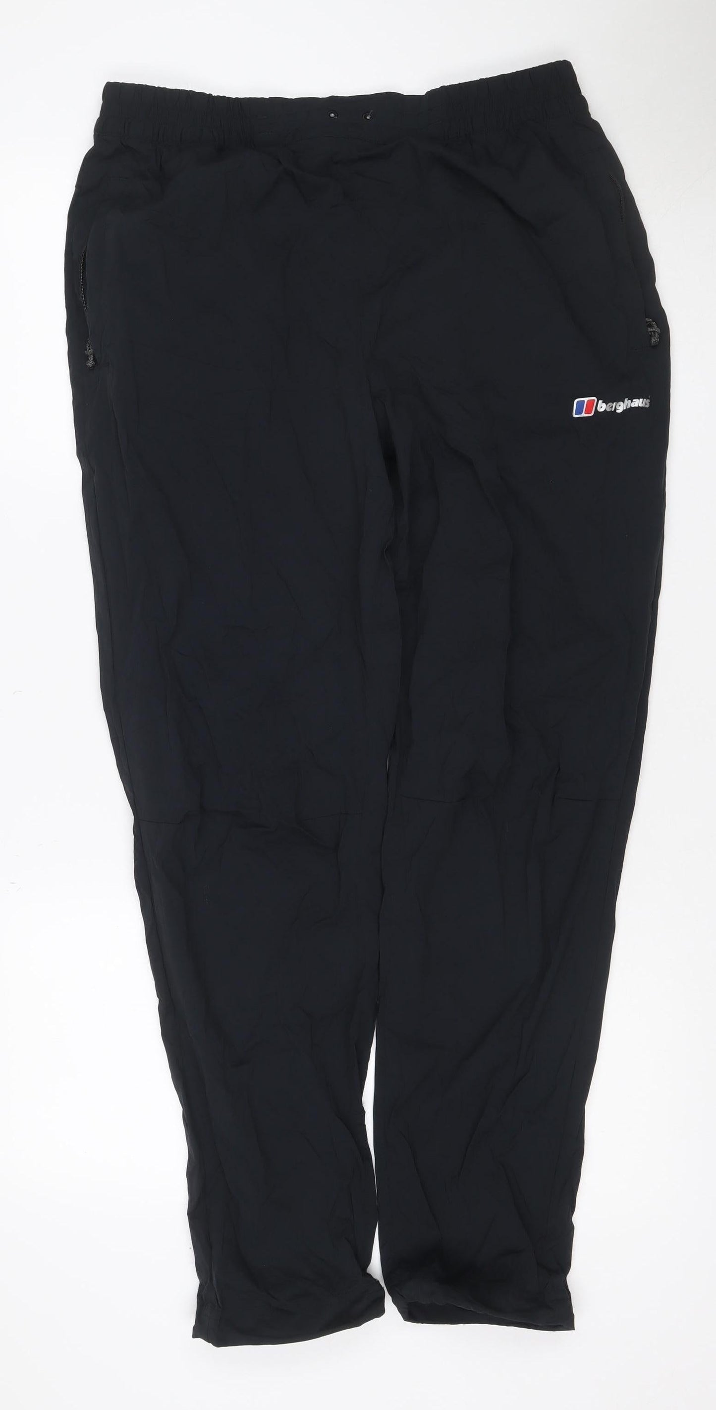 Berghaus Men’s Black XL Stretch Outdoor Trousers Elastic Waist Logo
