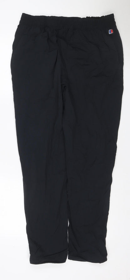 Berghaus Men’s Black XL Stretch Outdoor Trousers Elastic Waist Logo