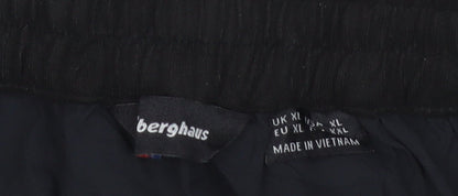 Berghaus Men’s Black XL Stretch Outdoor Trousers Elastic Waist Logo