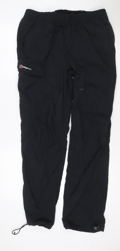 Berghaus Men’s Black XL 32in Waterproof Rain Trousers Ankle Zip