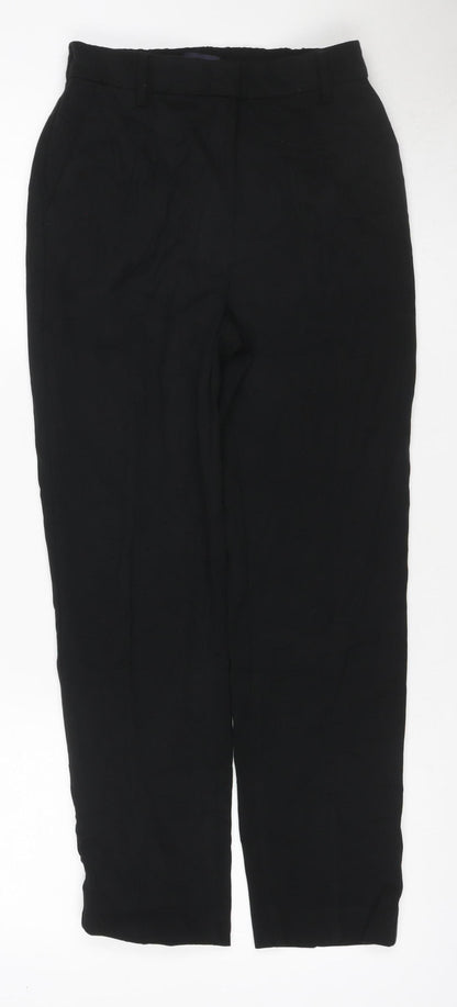 Marks & Spencer Women’s Black Size 8 Short Straight Work Trousers
