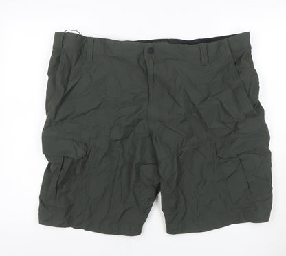 M&S Men’s Olive 44in Cargo Shorts Lightweight Multi Pocket