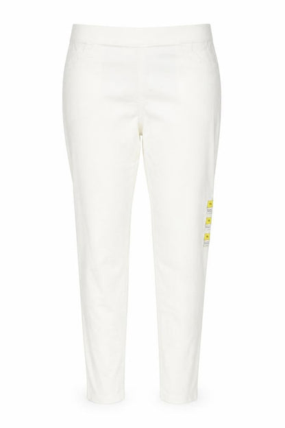 Marks & Spencer Women Ivory UK 16 Straight Stretch Jeans Regular