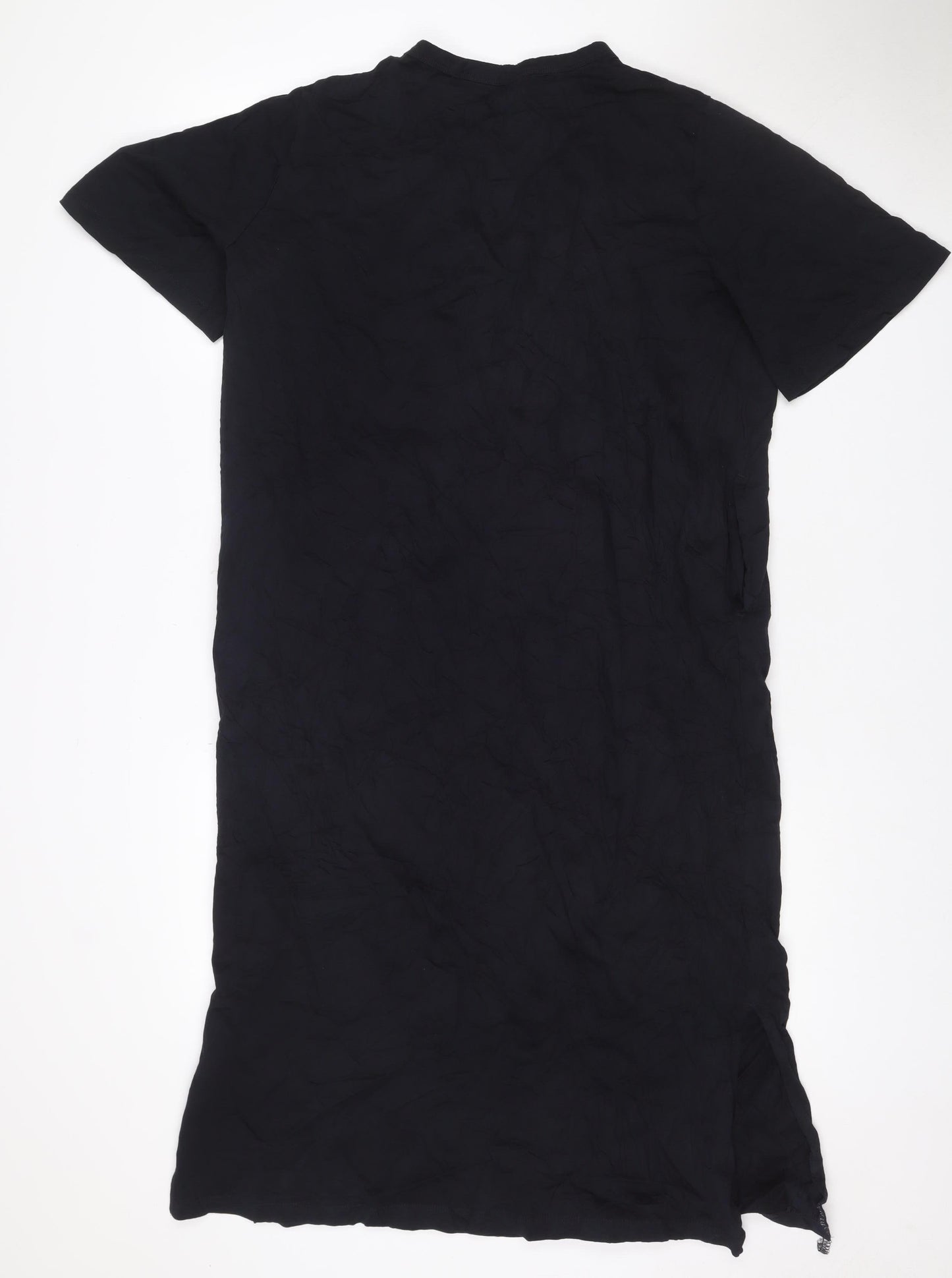 Marks and Spencer Women Black Size 14 Shift Knee Length Dress