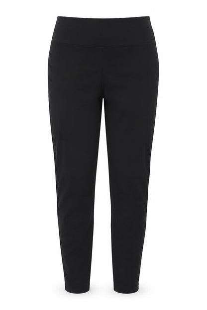 Marks & Spencer Women Black UK 12 Straight Leg Pull-On Trousers