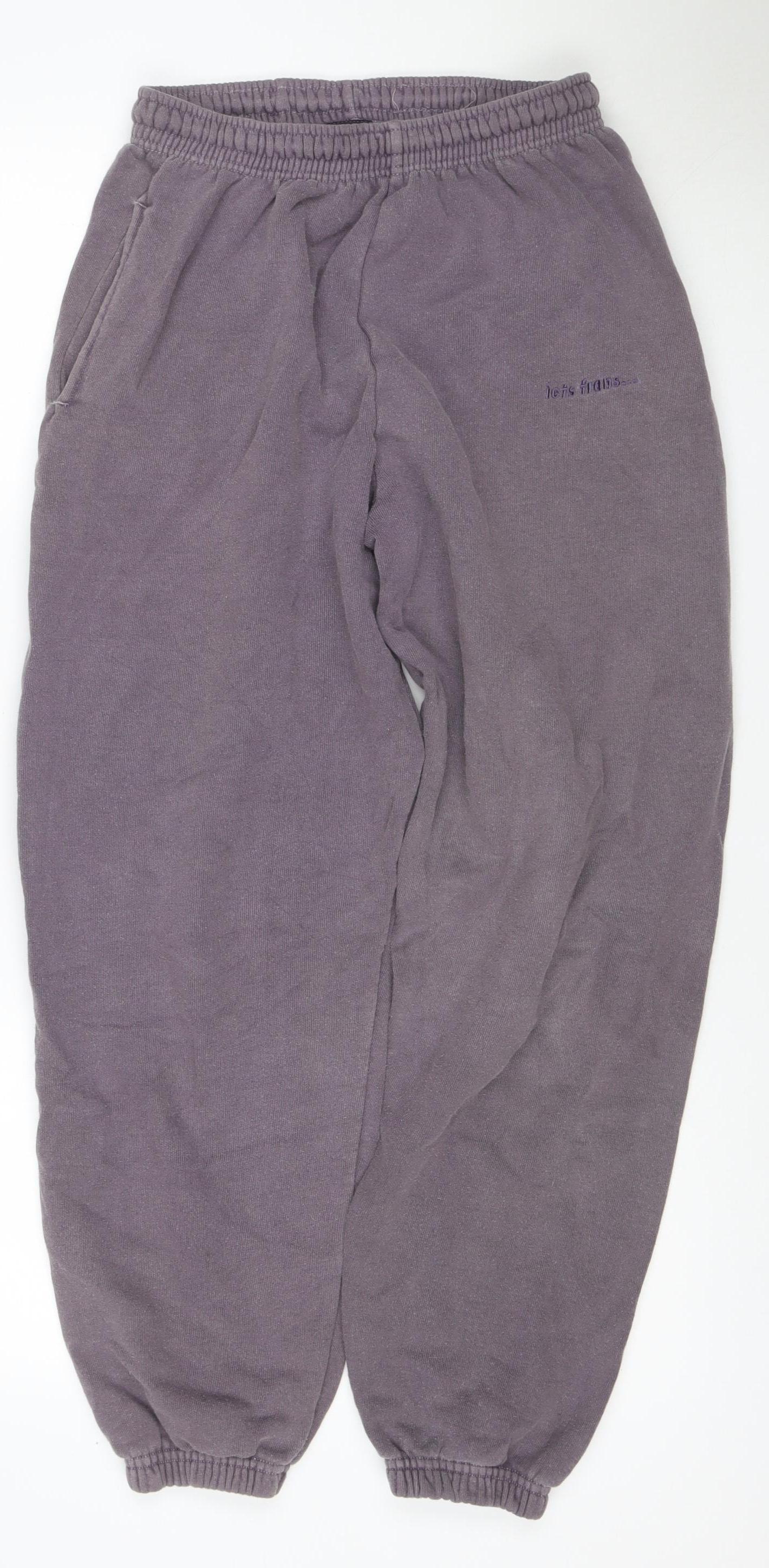 iets frans... Women Grey Fleece Jogger Trousers Size S