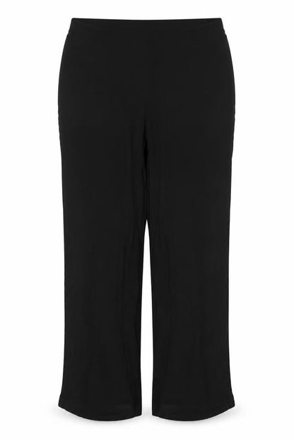 Marks & Spencer Women Black Size 16 Stretch Straight Leg Trousers