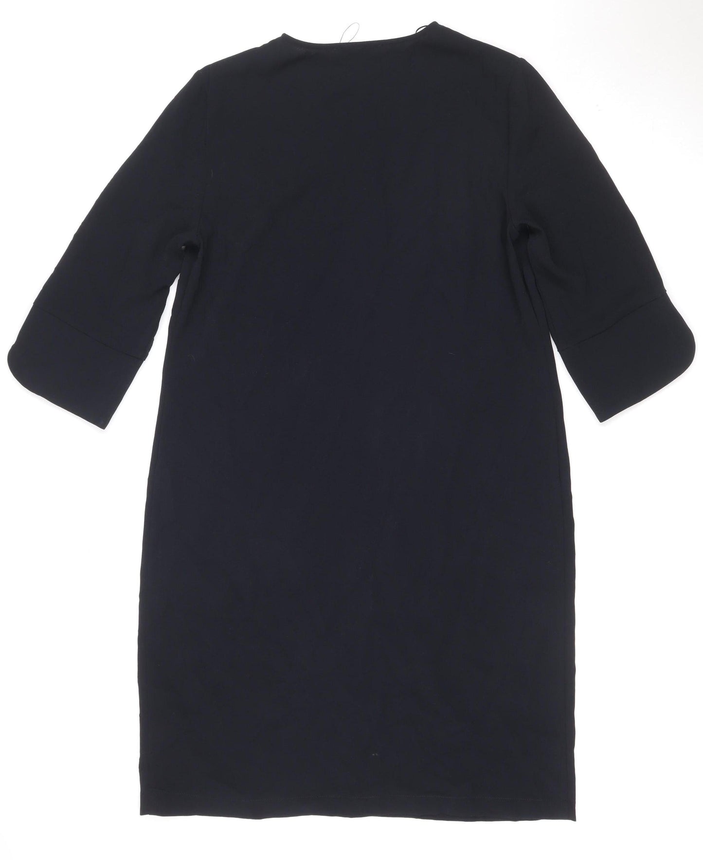Marks and Spencer Women Black UK 14 Knee Length Shift Work Dress