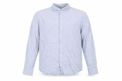 Moss 1851 Men’s Blue 16in Tailored Fit Cotton Long Sleeve Shirt
