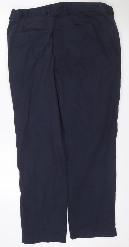 Blue Harbour Men’s Navy 40/31 Regular Cotton Chino Trousers