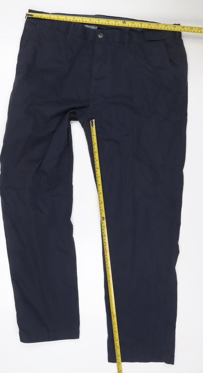 Blue Harbour Men’s Navy 40/31 Regular Cotton Chino Trousers