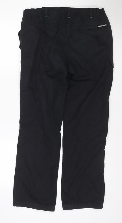 Craghoppers Women’s Black UK 14 Convertible Cargo Travel Trousers