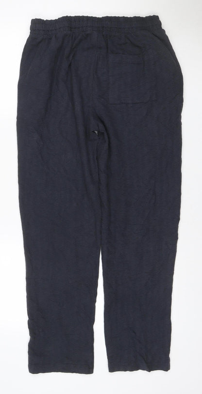 Next Men’s Black M Regular Leg Drawstring Textured Jogger Trousers