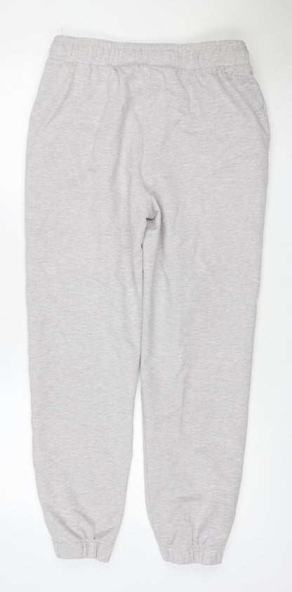 Marks and Spencer Women Grey Size 12 Cotton Jogger Sweatpants