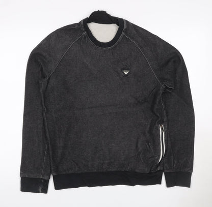 Armani Jeans Men’s Black S Pullover Crew Neck Logo Sweatshirt