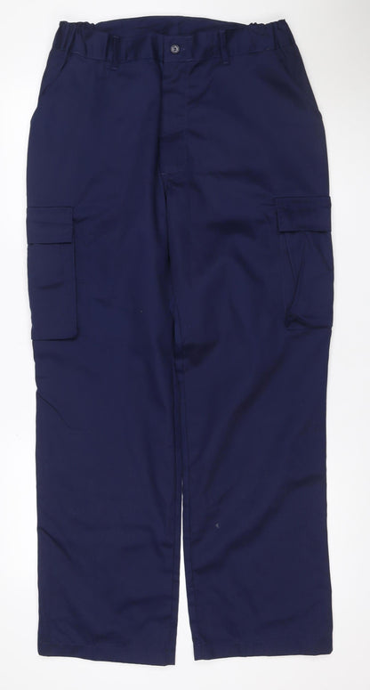 Marco Essentials Men’s Blue 34 Regular Cargo Trousers Poly Cotton