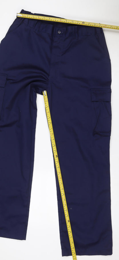 Marco Essentials Men’s Blue 34 Regular Cargo Trousers Poly Cotton