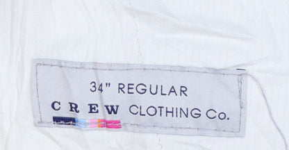 Crew Clothing Co. Men’s Beige 34 Regular Cotton Chino Trousers