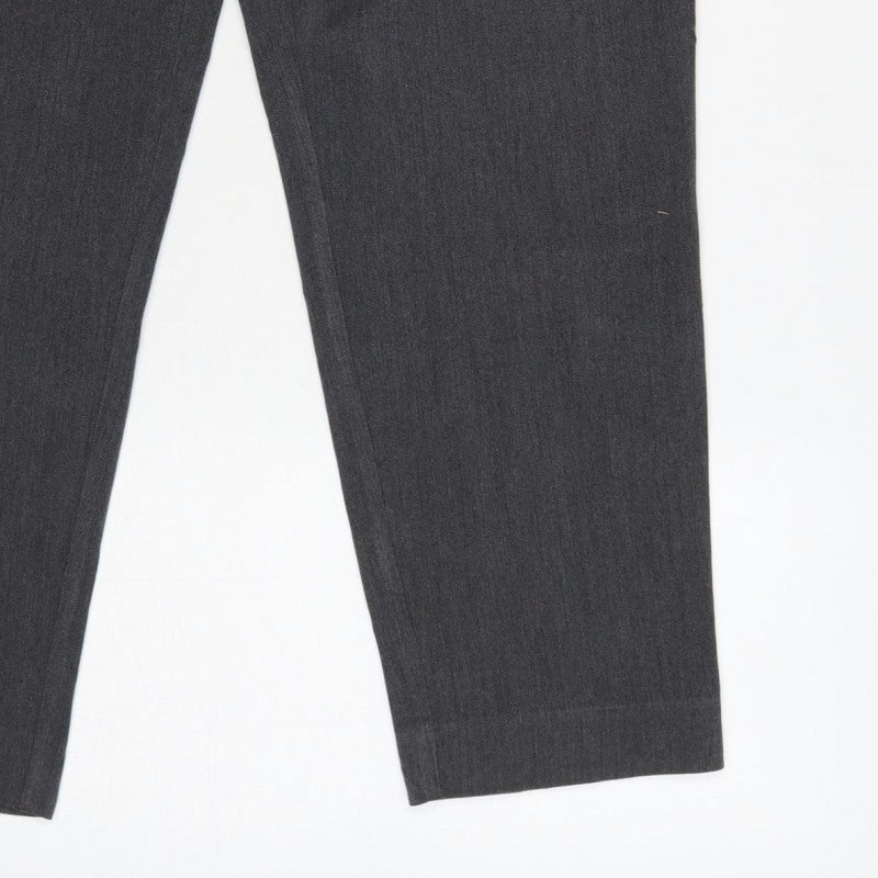 Zara Women’s Grey High Rise Tapered Tailored Trousers UK 12