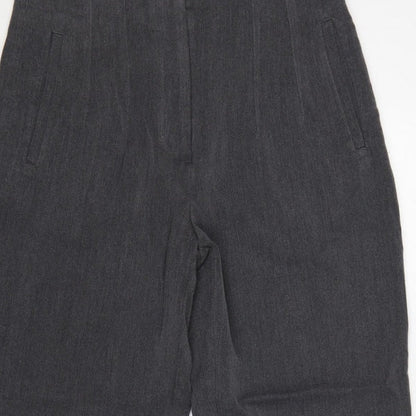 Zara Women’s Grey High Rise Tapered Tailored Trousers UK 12