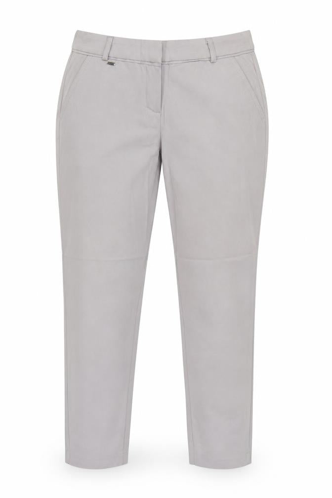 Wallis Women’s Grey UK 10 Tapered Cotton Stretch Work Trousers