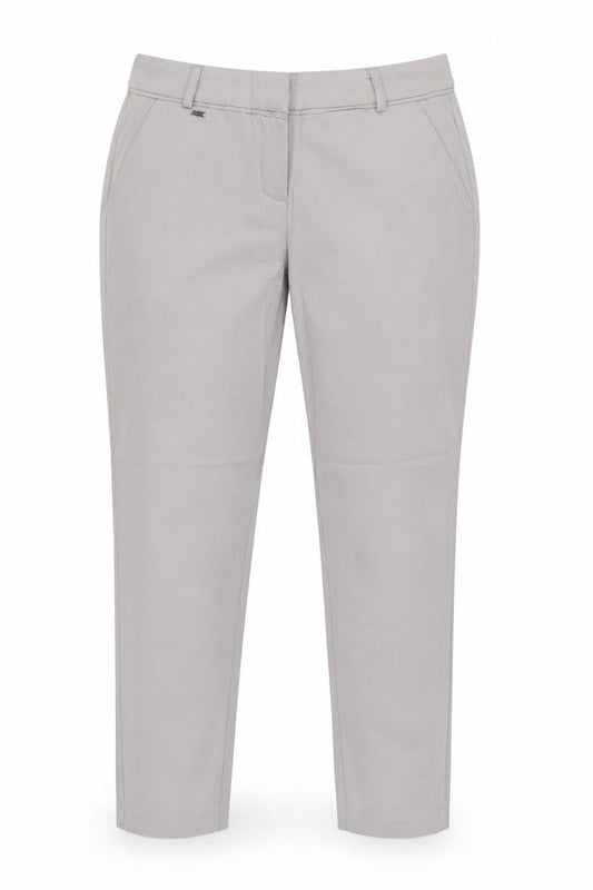Wallis Women’s Grey UK 10 Tapered Cotton Stretch Work Trousers