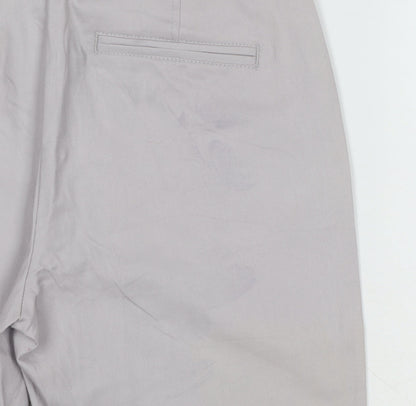 Wallis Women’s Grey UK 10 Tapered Cotton Stretch Work Trousers