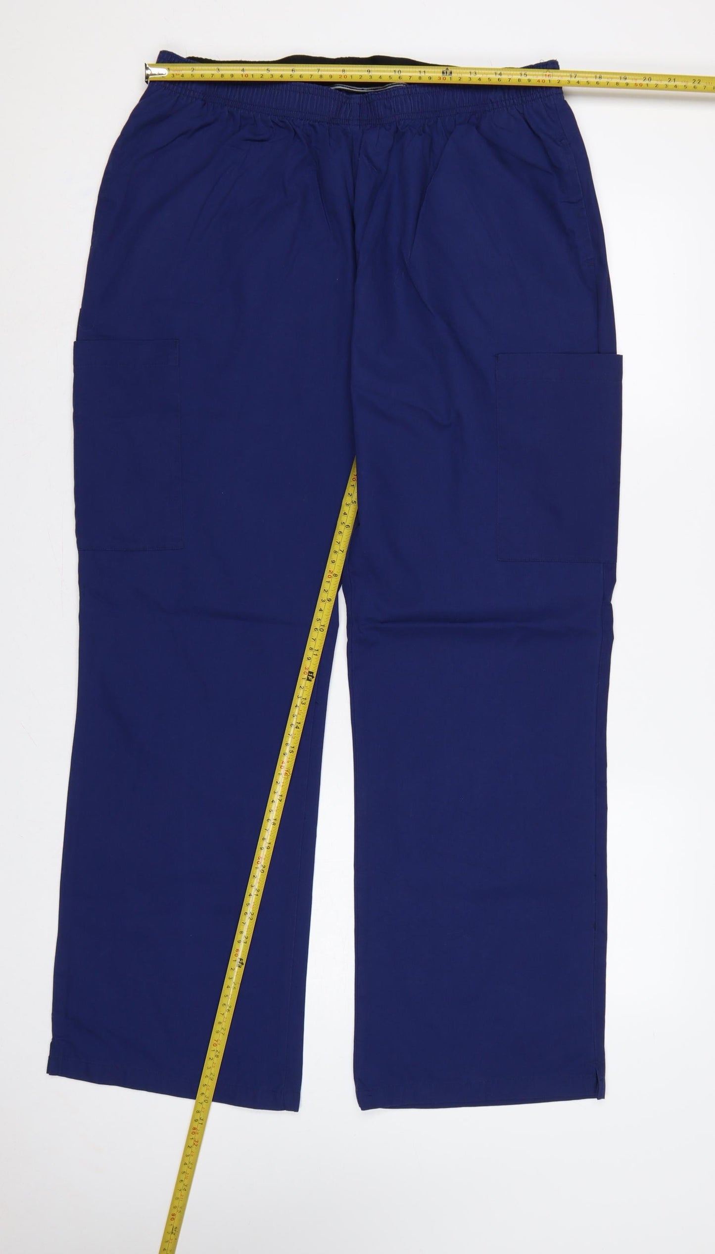 Dickies Men’s Blue XL Cargo Workwear Trousers Elastic Waist