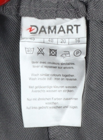Damart Women’s Grey UK 20 Straight Leg Elastic Waist Trousers