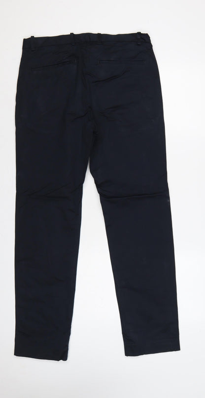 Marks & Spencer Autograph Men's Navy 32in Slim Fit Trousers 31in Leg