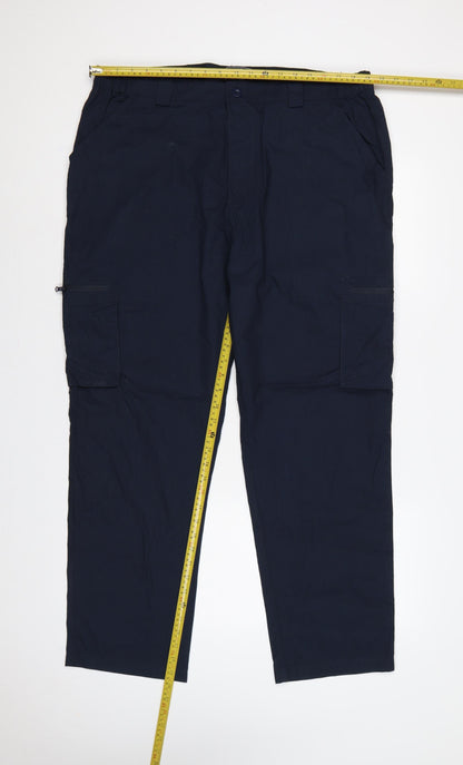 Mountain Warehouse Women’s Blue Cargo Trousers Size 38 Quick Dry